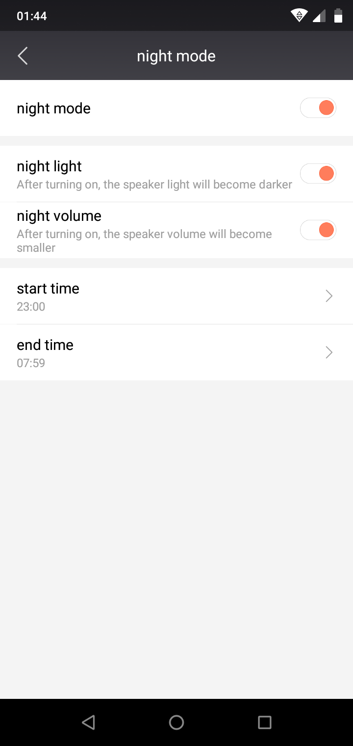 XIAOMI Mi AI Speaker English Night Mode