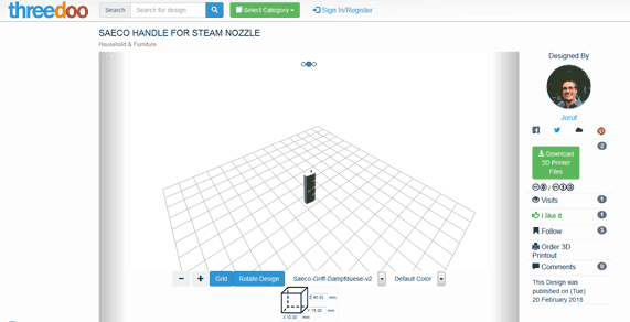 Threedoo, 3D-Druckbare Dateien herunterladen